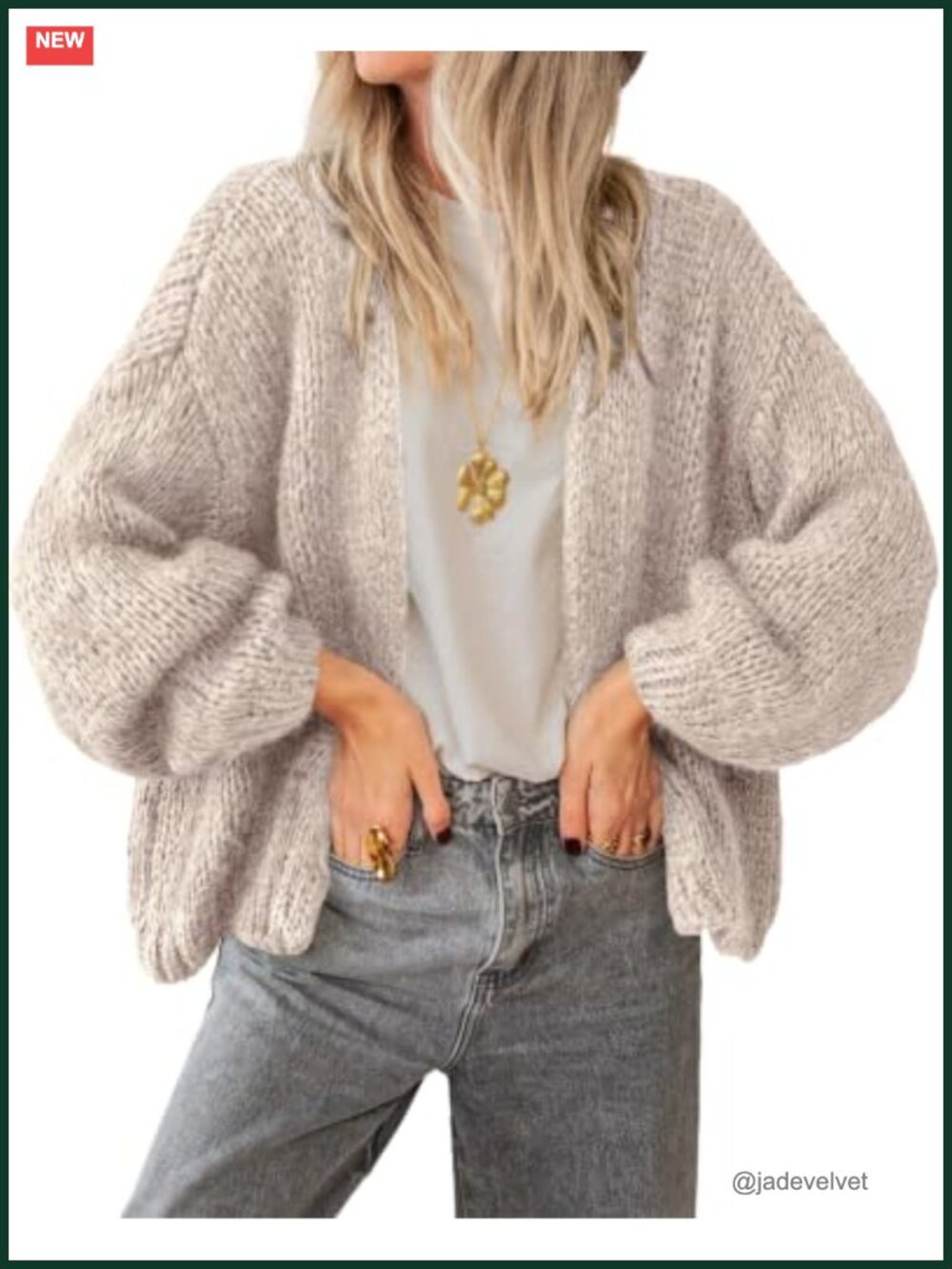 Lightweight Open Front Cardigan Sweater for Women - V-Neck Loose Slouchy